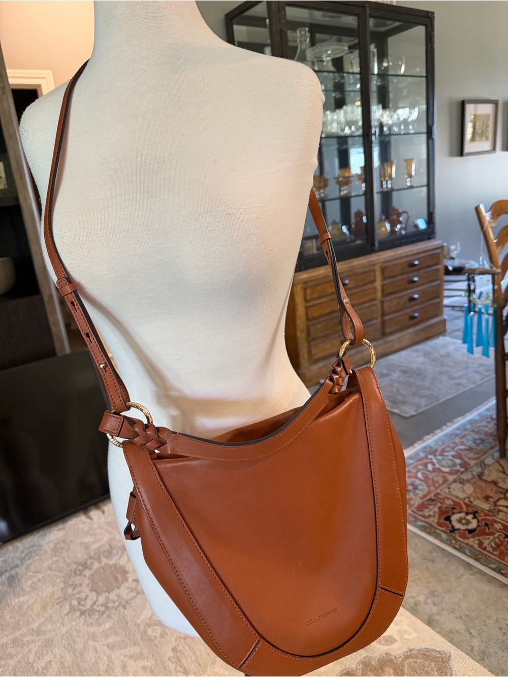 Ulla Johnson Saddle Hobo Shoulder Bag - Cognac Brown